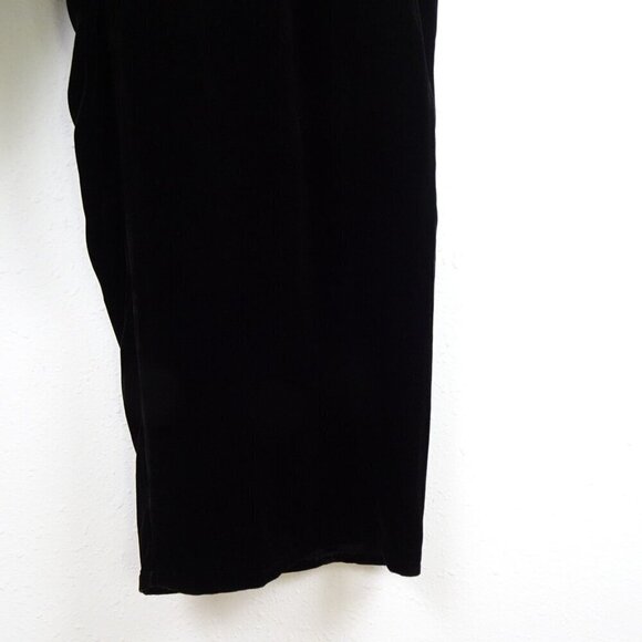 Eileen Fisher Velvet Ankle Pants Women's Plus Size 2X Black Wide Leg Silk Blend - Picture 4 of 9